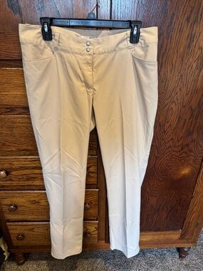 adidas Straight Leg Pants in Beige